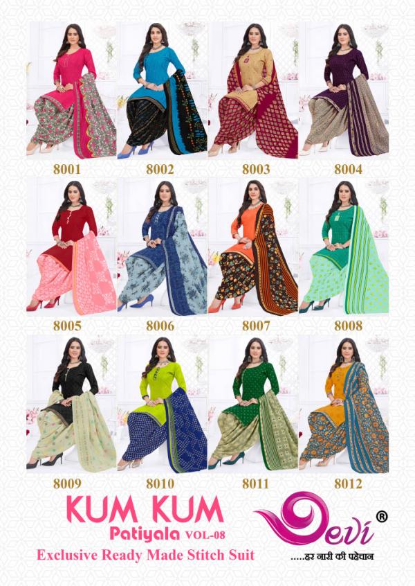 Devi KumKum Vol-8 Cotton Exclusive Designer Readymade Suit